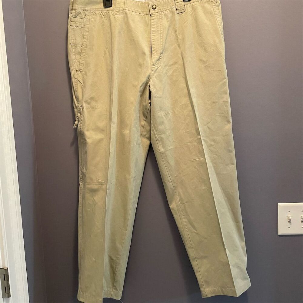 Columbia Men's Khaki Pants Beige 40x32 Relaxed Fit  Pockets Casual, Outdoors